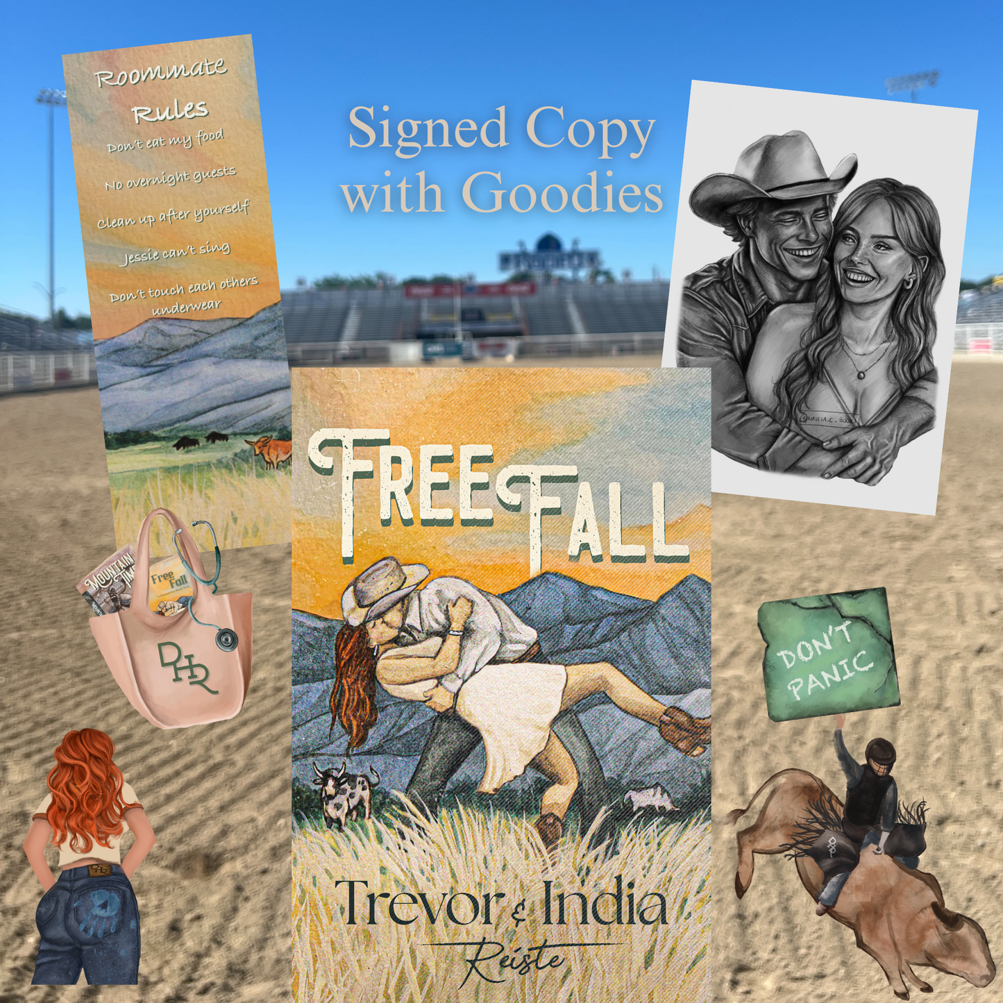 Free Fall Signed Copy + Goodies